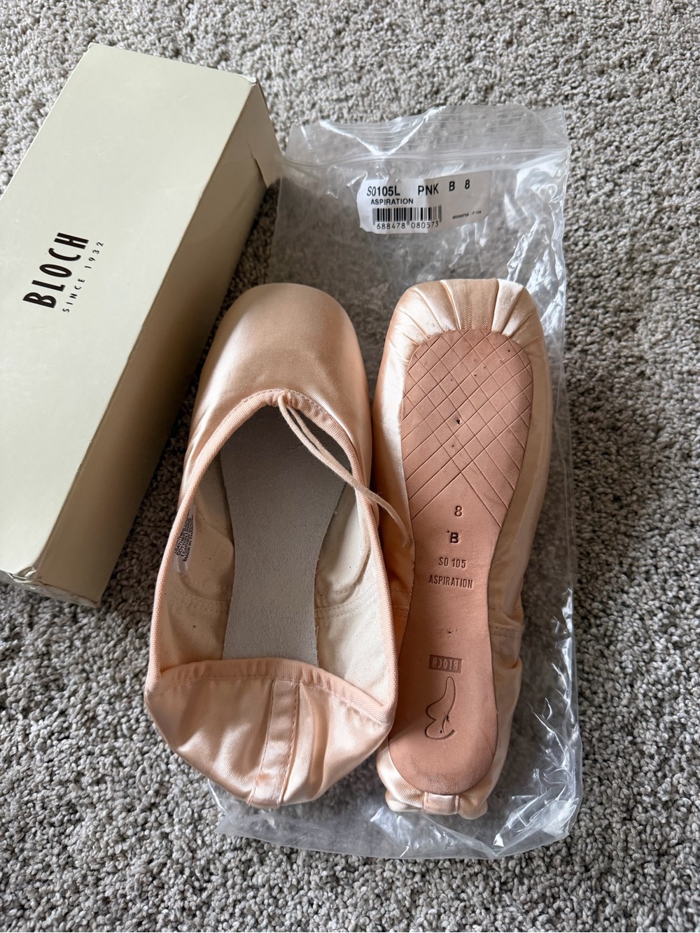 Bloch Blush Pink Satin Ballet Aspiration